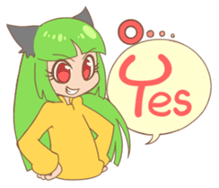 Yayako & Shiro sticker #5467240