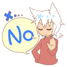 Yayako & Shiro sticker #5467241