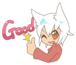 Yayako & Shiro sticker #5467243