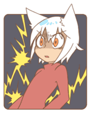 Yayako & Shiro sticker #5467245