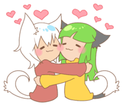 Yayako & Shiro sticker #5467254