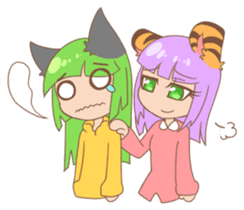 Yayako & Shiro sticker #5467259