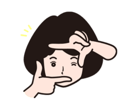 A camera-girl who loves shooting! sticker #5467300