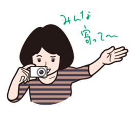 A camera-girl who loves shooting! sticker #5467311