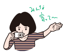 A camera-girl who loves shooting! sticker #5467311