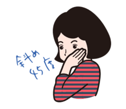 A camera-girl who loves shooting! sticker #5467312