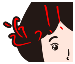 A camera-girl who loves shooting! sticker #5467314