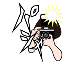 A camera-girl who loves shooting! sticker #5467318