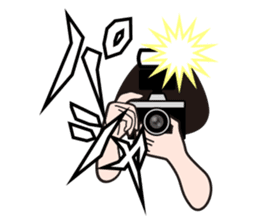 A camera-girl who loves shooting! sticker #5467318