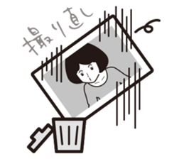 A camera-girl who loves shooting! sticker #5467320