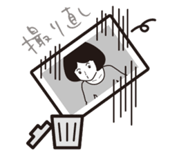 A camera-girl who loves shooting! sticker #5467320