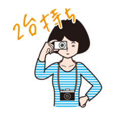 A camera-girl who loves shooting! sticker #5467332