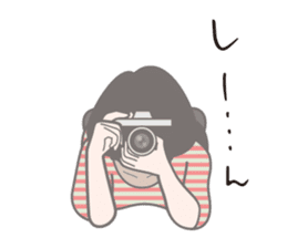 A camera-girl who loves shooting! sticker #5467336