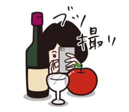 A camera-girl who loves shooting! sticker #5467338