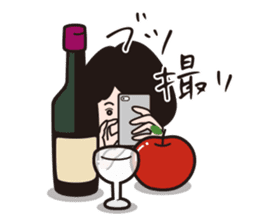 A camera-girl who loves shooting! sticker #5467338