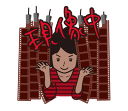 A camera-girl who loves shooting! sticker #5467339