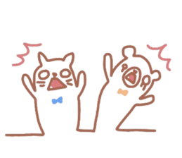 Scribble sticker of a cute animal sticker #5467605