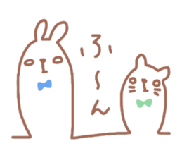 Scribble sticker of a cute animal sticker #5467616