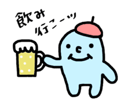 Coloful sticker of a working girl sticker #5468064