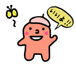 Coloful sticker of a working girl sticker #5468083