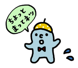 Coloful sticker of a working girl sticker #5468095