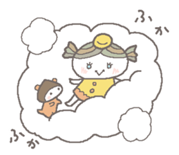 marron  girl sticker #5468773