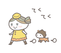 marron  girl sticker #5468776