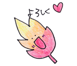 Leaves leaf sticker #5468783