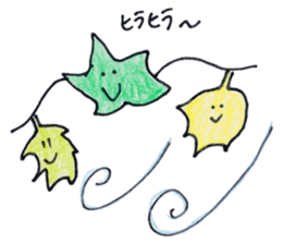 Leaves leaf sticker #5468790