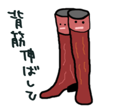 Right and Left-shoes are good friends! sticker #5469504