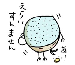 Birds of bald Osaka sticker #5470200