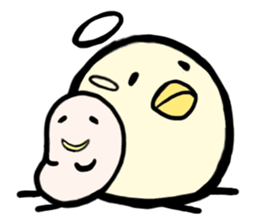 beans and chick sticker #5470276