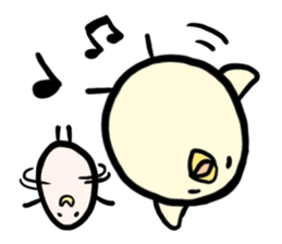 beans and chick sticker #5470283