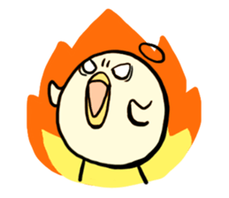 beans and chick sticker #5470297