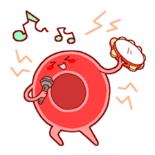 Mr. Red Blood Cell sticker #5470371