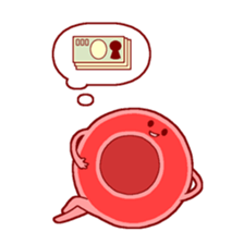 Mr. Red Blood Cell sticker #5470372