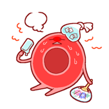 Mr. Red Blood Cell sticker #5470374