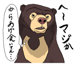 Pretty sun bear sticker #5470586