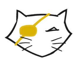 Bluntness cat sticker #5471501