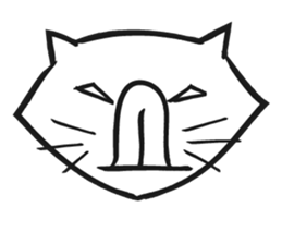 Bluntness cat sticker #5471505