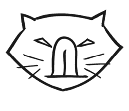 Bluntness cat sticker #5471505