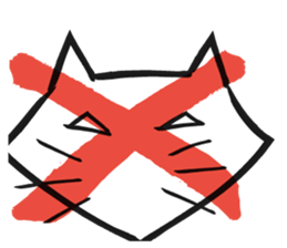 Bluntness cat sticker #5471529