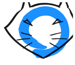 Bluntness cat sticker #5471530