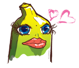 Growin foot banana sticker #5471702