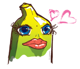 Growin foot banana sticker #5471702