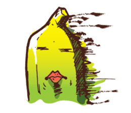 Growin foot banana sticker #5471704