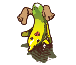 Growin foot banana sticker #5471705