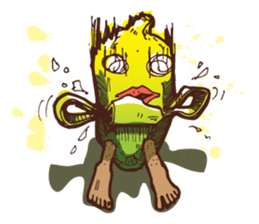 Growin foot banana sticker #5471708