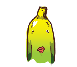 Growin foot banana sticker #5471712