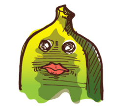 Growin foot banana sticker #5471715